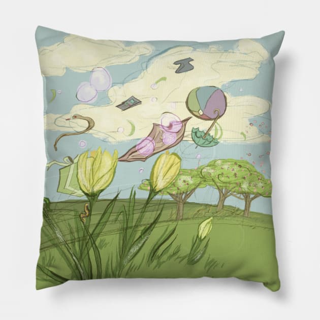 Spring Wind Pillow by moonfreakformula