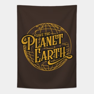 Save the Planet Earth Tapestry