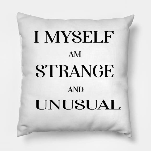 strange and unusual Pillow by Danger Noodle