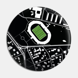 Partizan Stadium Map Design Pin