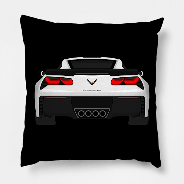 Z06 WHITE Pillow by VENZ0LIC