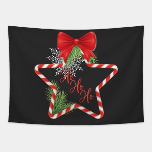 Candy Cane Star Tapestry