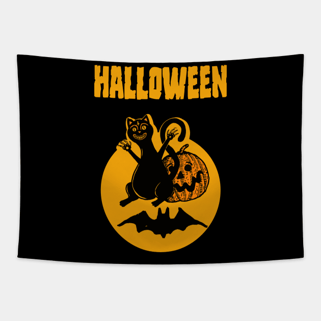 HALLOWEEN CAT Tapestry by DOOMCVLT666