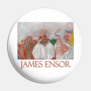 Masks Mocking Death by James Ensor Pin