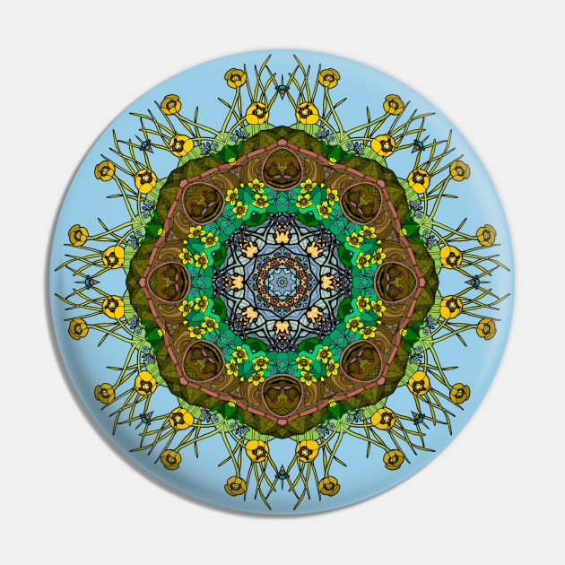 Snapping Turtle Kaleidoscope Pin by ThisIsNotAnImageOfLoss