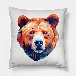 Grizzly Bear Animal World Wildlife Beauty Discovery Pillow