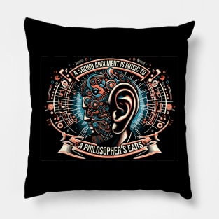 Rhetorical Symphony: The Philosopher's Auditory Art Pillow