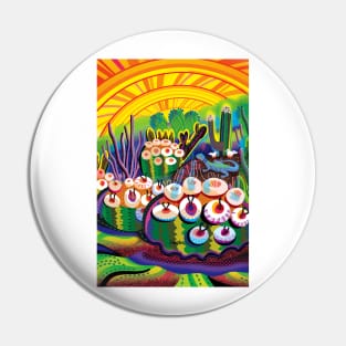 Desert Moss Garden Pin