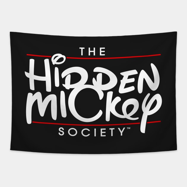 Original White & Red HMS Logo Tapestry by hiddenmickeysociety