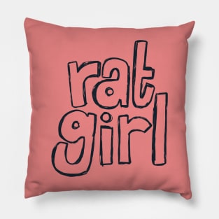 Rat Girl Pillow