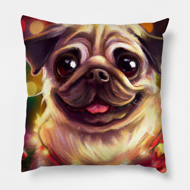 Cute Pug Pillow by Play Zoo