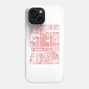 Beijing, China City Map Typography - Oriental Phone Case