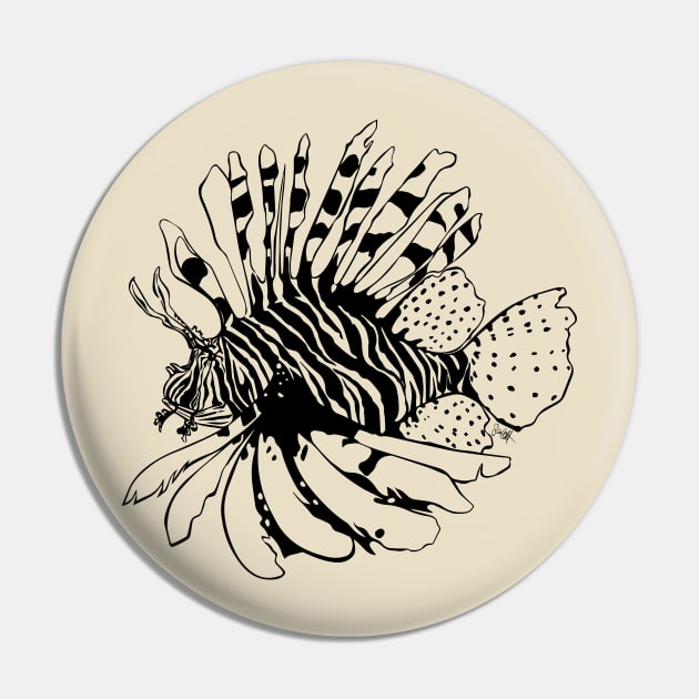 Radical Lion Fish Pin by scarlettbaily