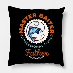 Father Master Baiter Fishing Theme Pillow