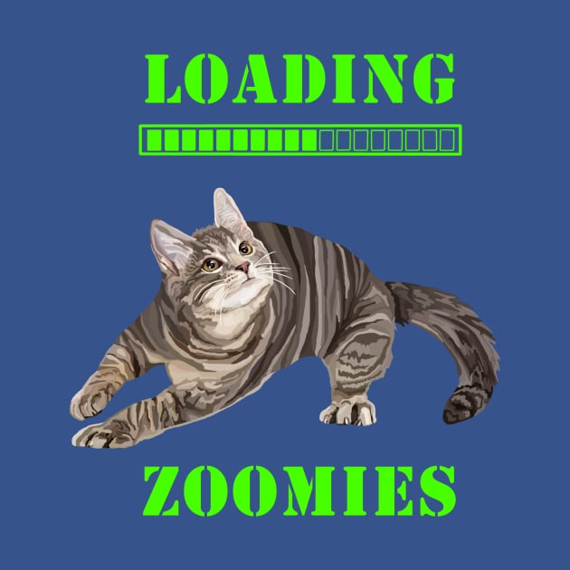Loading Zoomies Tabby Kitten by Art by Deborah Camp