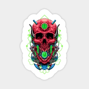 Red Skull Mecha Magnet