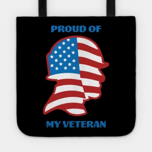 Proud Of My Veteran - USA Veterans Tote