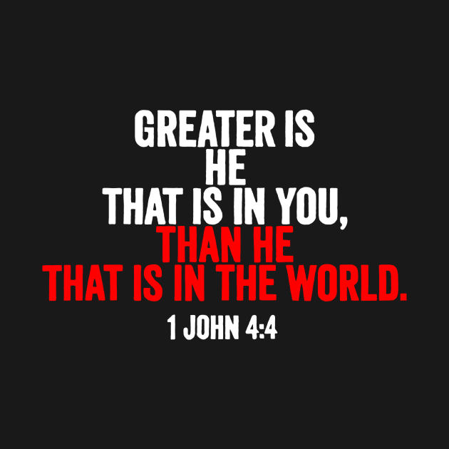 Greater is He that is in me than he that is in the world by Teenugs