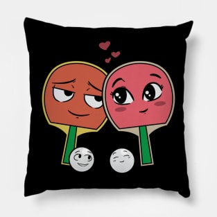 Ping Pong Table Tennis Tabletennis Couple Family Gift Pillow