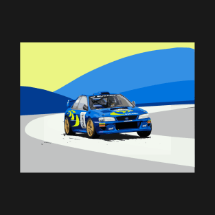 Colin McRae Burns Art WRC Impreza STi T-Shirt