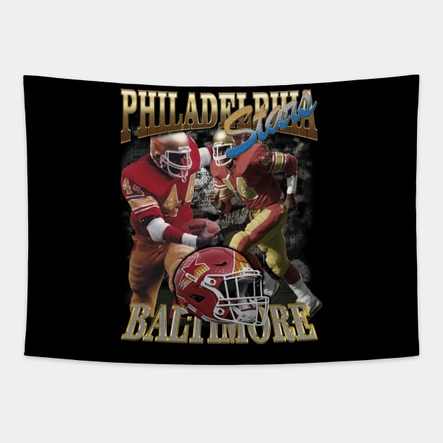 Philadelpha Stars USFL Tapestry by Bootlegheavens