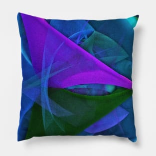 Blue Geometry Pillow