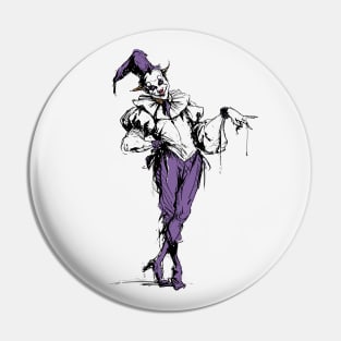 Original 70s Style Pierrot Design Pin