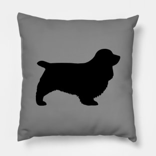 Sussex Spaniel Silhouette Pillow