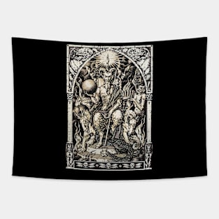 Satan Lord of this World Devil Demon Zuber Vintage Tapestry