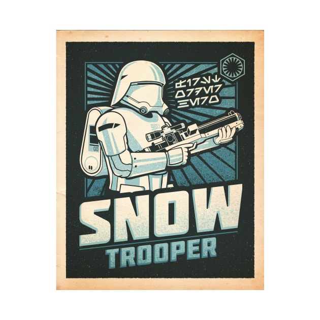 First Order Hero: Snowtrooper (Poster Print) by CoryFreemanDesign