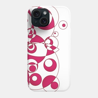 Psychedelic Spooky eyes - Pink and white Phone Case