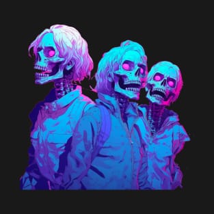 Vaporwave Retrowave Synthwave Zombies Zombie T-Shirt