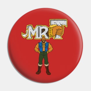 Mr. T Cartoon Pin