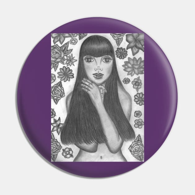 Flower girl Pin by ArtbySarahJ