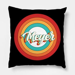 Meyer Name Shirt Vintage Meyer Circle Pillow