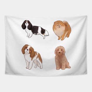 Cute dogs pack Tapestry