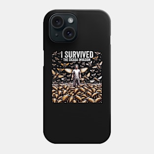 I Survived the Cicada Invasion Funny Cicada Summer Phone Case