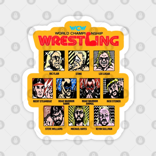 WCW NES Wrestling Magnet by Meat Beat