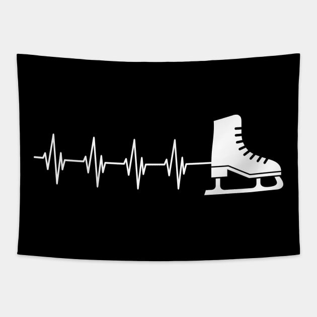 Ice Skater Heartbeat w Tapestry by KC Happy Shop