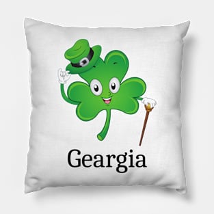 St Patrick's  Irish Shamrock geargia , Irish Gift for Wife Pillow