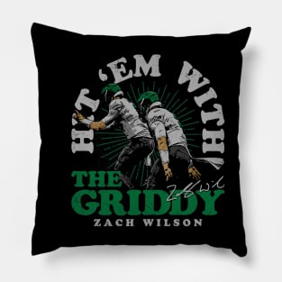 Zach Wilson New York J Griddy Celebration Pillow