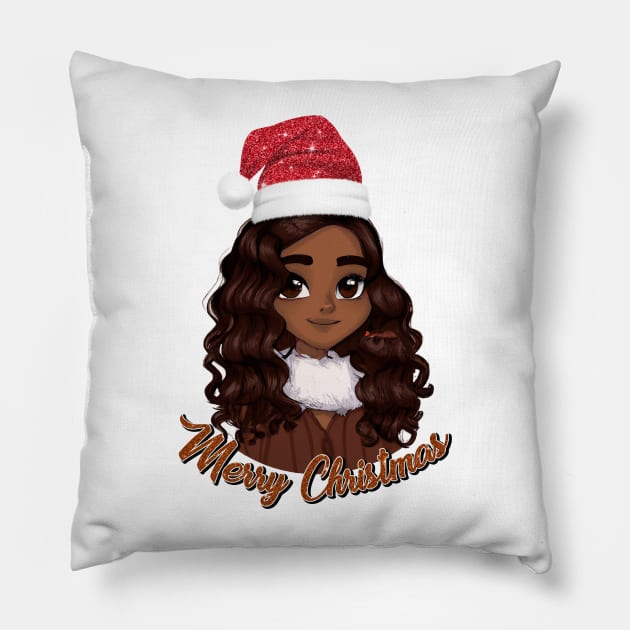 Have a Melanin Christmas Pillow by MZeeDesigns