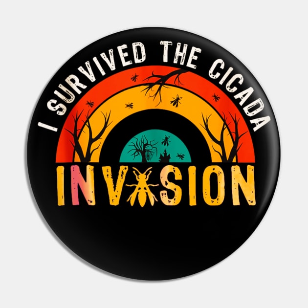 Cicada invasion 2024 retro Pin by Dreamsbabe