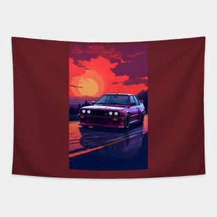 Sunset BMW M3 Tapestry