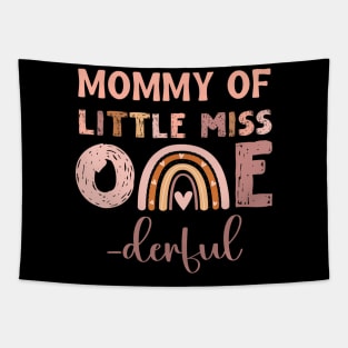 Boho Mommy of Miss Onederful 1st Birthday Girl Cute Tapestry