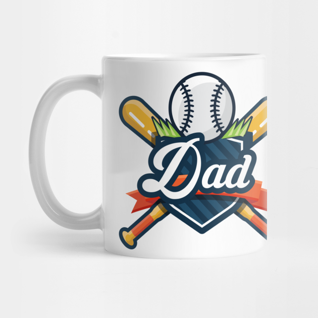 father's day baseball bat mug
