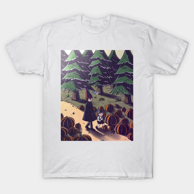 Over The Garden Wall- Wirt, Greg, Beatrice, and The Beast T Shirt