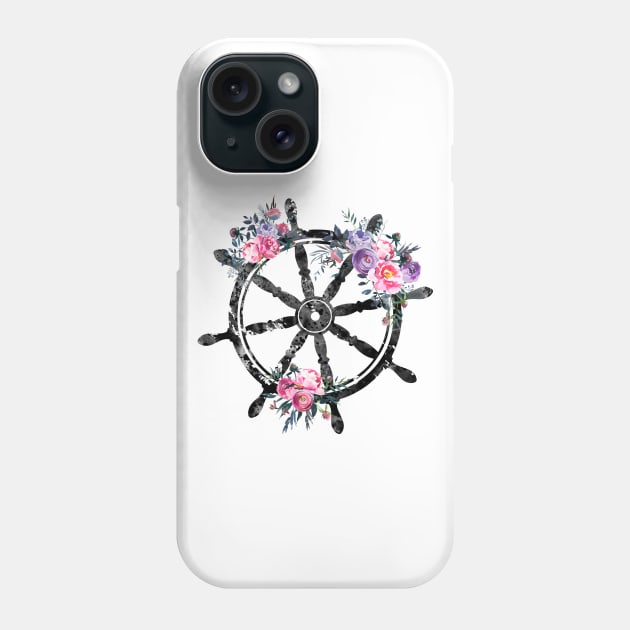 Ship's wheel Phone Case by erzebeth