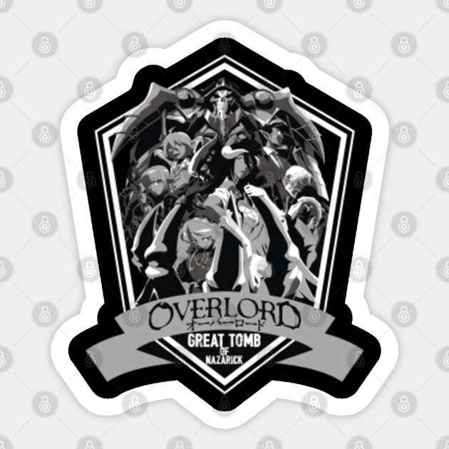 overlord great tomb of nazarick overlord sticker teepublic overlord great tomb of nazarick