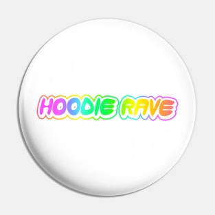 Hoodie Rave Rainbow Inverted One-Liner Pin